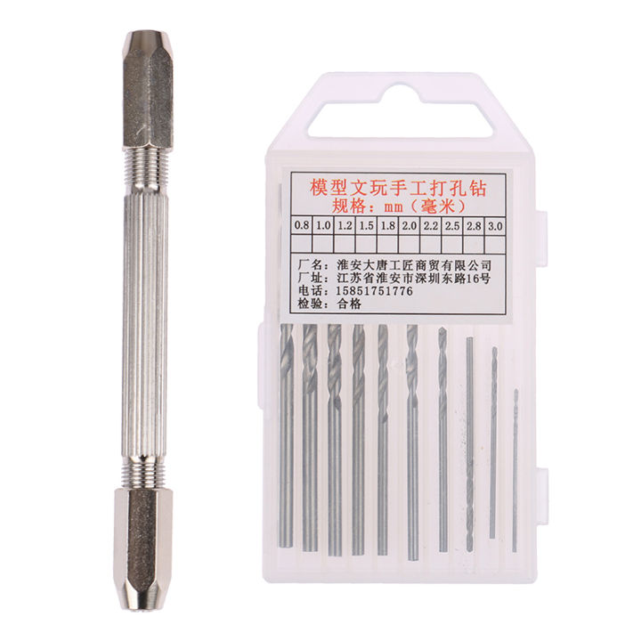 11pcs/set Metal Hand Drill Equipments Uv Resin Epoxy Mold Tools Screw Tools Fengshi