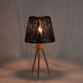 Small Lamp Shade Clip on Bulb, for Table Chandelier Wall Lamp Black. 