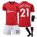 ew 2324 ed eils jersey o. 7 jersey o. 25 Sancho o. 18 Casemiro o. 1 e ea football suit set.
