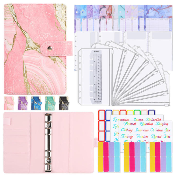 3D Starring Sky Budget Binder 3D Starring Sky Budget Binder A6 Planner Money Saver Zippered Cash Envelopes Budgeting