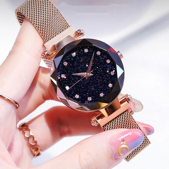 RORIOS%20Women%20Watches%20Analogue%20Quartz%20Watches%20Starry%20Sky%20Dial%20with%20Stainless%20Steel%20Mesh%20Band%20Elegant%20Dress%20Ladies%20Girls%20Wrist%20Watch%20-%20Image%206