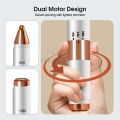 【Heartbeat Girl Store】(NEW) 2 in 1 Electric Eyebrow Trimmer Mini Hair Remover Shaver Mini Epilator Eyebrow Razor USB Rechargeable Portable Body Hair Remover Arms Leg Bikini Trimmer for Men and Women.
