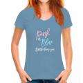 Pink Or Blue Auntie Gender Reveal Shirt Baby Shower Boy Girl T Shirts Family Custom Cotton Man Tops Tees Men's Shirts. 