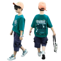 Premium Quality Dropp Shoulder   Rubber Printed T-Shirt & 6 Pocket Three-Quarter Pants For 2 To 10 years Boys.. 