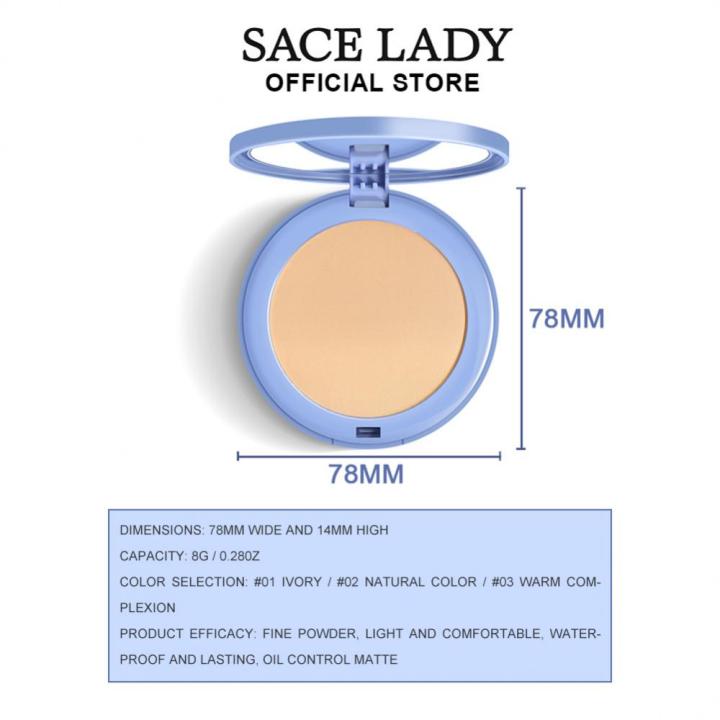 SACE%20LADY%20Face%20Setting%20Powder%20Full%20Coverage%20Cushion%20Pressed%20Powder%20Long%20Lasting%20Waterproof%20Concealer%20Makeup%20Cosmetics%20Make%20Up%20-%20Image%206