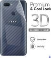 Oppo A5 Carbon Fiber Sticker Back Poly Skin Protector. 