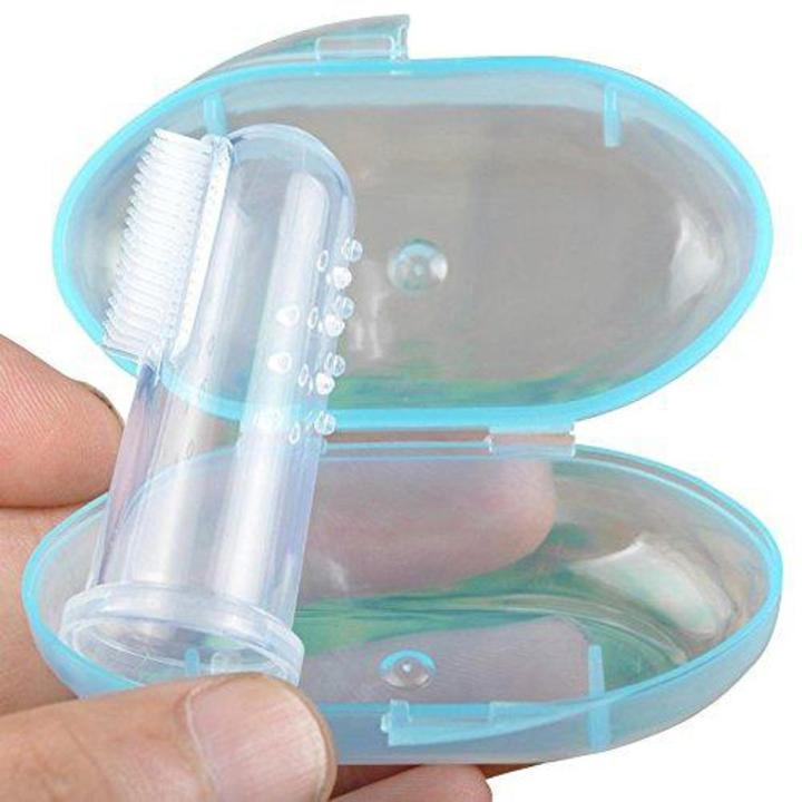 Silicone Baby Finger Tooth Brush with Box