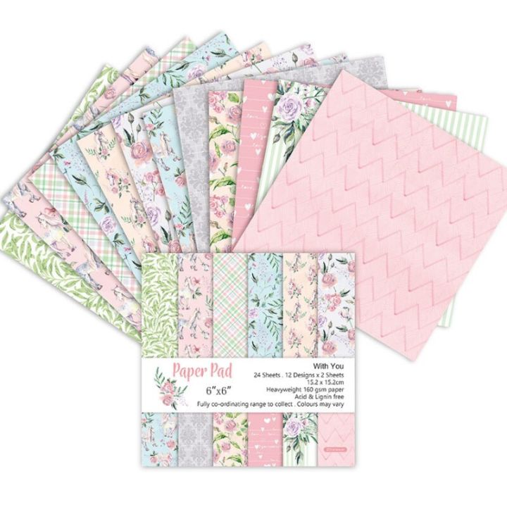 24%20Pcs%20Scrapbook%20Handbook%20Card%20Making%20Material%20Decoration%20Paper%20Background%20Single-sided%20Pattern%20DIY%20Photo%20Album%20Craft%20Supplies%20-%20Image%206