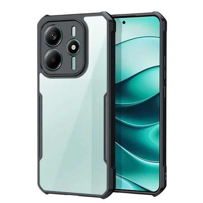 For Xiaomi Redmi Note 14 4G Transparent Back Case Luxury Xundu Shock-Proof Bumper Protective Phone Cover