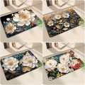 3D Absorbing Floor Mat (Paposh) Water Absorbent Non-Slip Door & Bathroom Mat. 