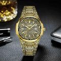 Waterproof Stainless Steel Analogue Quartz Watch Date Wrist Watch Men Hands Luminous.