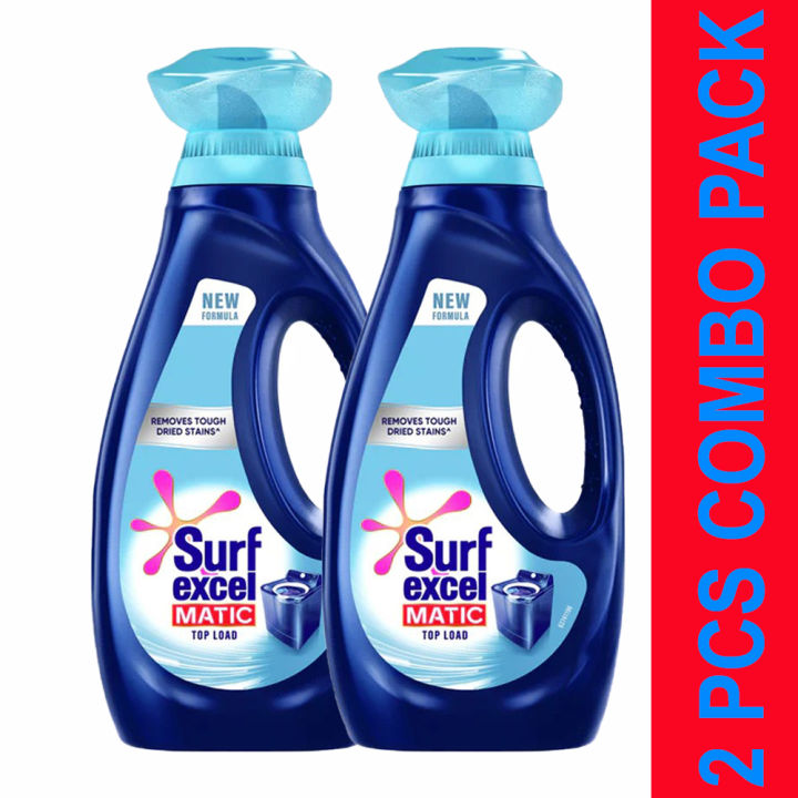 Surf Excel Matic Liquid Detergent 1000 ml 2 Pcs Combo Pack