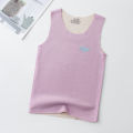 2023 New Children's Silk Cashmere Vest Boys and Girls Autumn and Winter Base Thermal Vest Baby Color Changing Vest.