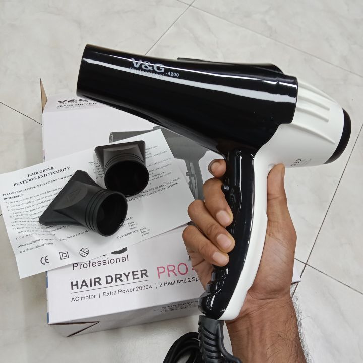 V&G%20Professional%20HAIR%20DRYER%20PRO%204200%20AC%20motor%20%7C%20Extra%20Power%202000w%20%7C%202%20Heat%20And%202%20Speed%20Setting%20%7C%20Lightweight%20Design%20-%20Image%202