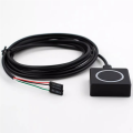 PC Power Button Desktop Power Switch Kit External Power Switch Set Aluminum Alloy Magnetic Self-Reset Button Metal Shell RGB.