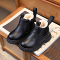 Fall/Winter 2024 Boys' Booties, New Cotton Boots, Girls' Snow Boots, Children's Leather Boots, Children's British Fashion Martin Boots.