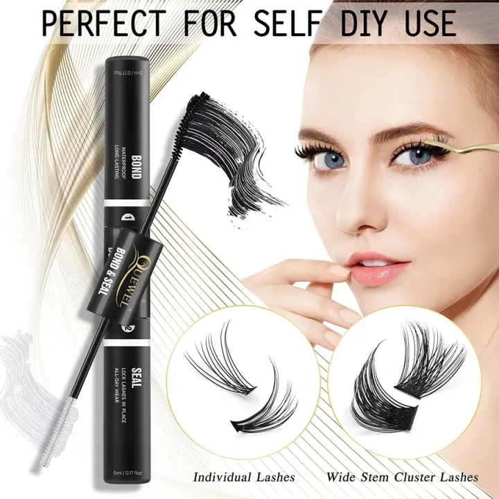 Quewel%20Lashes%20Clusters%2072%20Pcs%20DIY%20Eyelash%20Extensions%20Kit%20Bond%20and%20Seal%20Waterproof%20Long%20Lashting%20Segmented%20False%20Lash%20Glue%20Set%20-%20Image%203