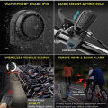 Wireless Remote Bike Alarm: 115Db Super Loud Bicycle Vibration Motion Sensor NOVO.