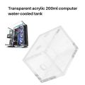 ARELENE New 200ml Acrylic water tank cooler water cooling radiator pc cpu water block Transparent. 