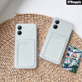 Wallet Phone Case for VIVO Y36 Y78 Liquid Silicone Protection Soft Shell Transparnet Cover for vivo Y36 Y78 Card Case Convenient.