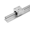 Linear Rails and Bearings,1Pcs Linear Guide Rail 500mm +2Pcs Linear Bearing 12mm Slide Blocks SBR12UU. 