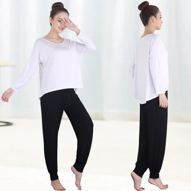 Spring%20and%20Summer%20Modern%20Dance%20Practice%20Clothes%20Female%20Modal%20Ethnic%20Dance%20Yoga%20Exercise%20Teacher%20Body%20Dancing%20Dress%20plus%20Size%20Suit%20-%20Image%202