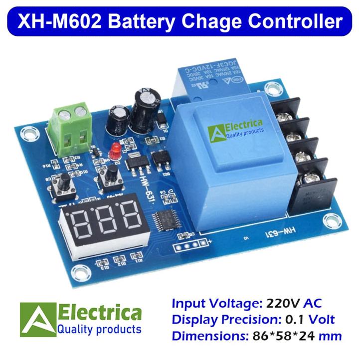 HW-631 XH-M602 Charging Control Module Digital LED Display Storage Lithium Battery Charger Control Switch Protection Board 12-24V