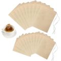 Tea Bag 100Pcs Teabags Biodegradable Paper Drawstring Eco-Friendly Filter Empty Tea Bags Loose Leaf Powder Herbal Medicine.