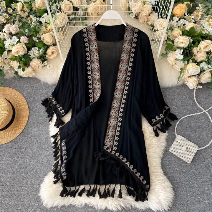 Women%20Long%20Kimono%20Shirt%20Ethnic%20Bohemian%20Vintage%20Embroidery%20Loose%20Cardigan%20Tops%20Holiday%20Sunscreen%20Blouses%20Outer%20Cover%20-%20Image%203