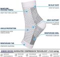 1Pair Compression Socks For Women Ankle Compression Sleeves Braces Arch Support Neuropathy Soothe Socks,Nano Soothesocks For Men.