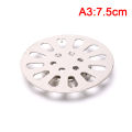 1pc Stainless steel floor drain cover overflow Round Anti-clogging shower Drain. 