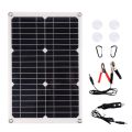 20W Solar Power Panels Outdoor Monocrystalline 18V Semi-Flexible Solar Panels to Generate Photovoltaic Modules. 