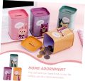Tinplate Piggy Bank 1pc Storage Box Coin Bank Metal Money Bank Piggy Bank for Kids.