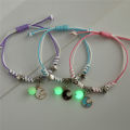 3Pcs/set Friendship Bracelet for Women Girl Handmade Rope BFF Bracelet for 3 Friends Glow in the Dark. 