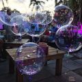 1Set Led Balloon With Column Stand Luminous Transparent Bobo Balloons Stand LED String Lights Wedding Birthday Party Decoration. 