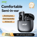 [Acer Official Authentic Product] OHR617 TWS Wireless Earbuds,earphone  headphone Deep Bass Stereo Sound Extra-Long Battery Life for Sports & Running Hook-Style Design Low-Latency Gaming Mode Hi-Fi Audio Lightweight Touch Control Stylish Design. 