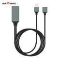 Mobile Phone to TV Adapter Cable USB to HDMI HD With The Same Screen Line For Apple Android Phone and Charging Cable. 