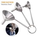 3 in 1 Funnels for Filling Bottles Stainless Steel Small Kitchen Funnel Set for Transferring Essential fluids fluid. 