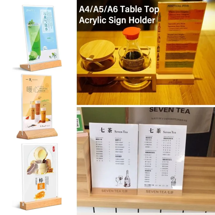 Creative%20Acrylic%20Table%20Top%20Sign%20Holder%20Double%20Sided%20with%20Wood%20Base%20Menu%20Display%20Stand%20A4/A5/A6%20Picture%20Card%20Frame%20Wedding%20-%20Image%208