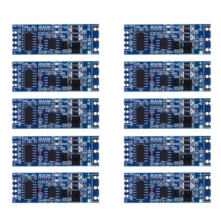 10X TTL to RS485 Adapter 485 Serial Port UART Level Converter Module 3.3V 5V