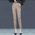 Understated -Ladies Formal high waist office pants for women Elegant Straight trousers casual Women Business Suits For women- Progressively Better.