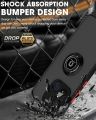 lthmy for Xiaomi Redmi 12C case ring Holder Kickstand Matte Back Soft Bumper Hybrid Protective Cover case.