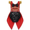 Infant Baby Girls Ringmaster Circus Costume Rompers Sleeveless Sequined Bowknot Romper for Halloween Cosplay Party Dress Up. 