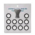 11Pcs Mist Maker Maintenance Kit, Ceramic Disk Ceramic Disk Key Replacement Parts Kits for Fog Machine. 