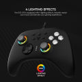 FANTECH GP15L ORION EOS LITE Multi-Platform Gamepad, Wired Gaming Controller Joystick, Hall-Effect Trigger/RGB Sticks Supports PC/Steam, Switch, PS3, Android, Tesla Vehicles, Cloud Gaming/Game Pass. 