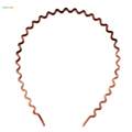 【The Edge of Beauty】2X Zig Toothed Wave Women Men Girls Hair Accessory Coffee. 