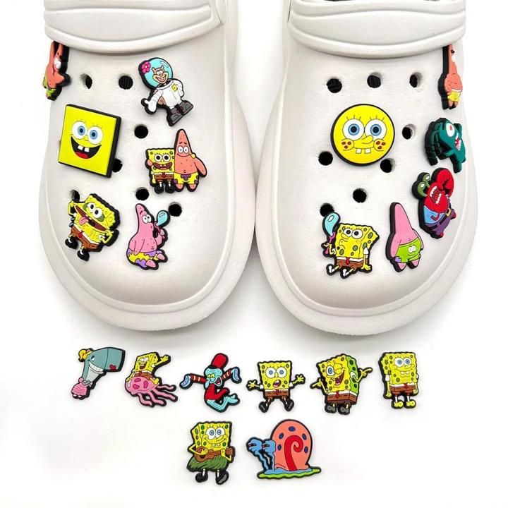 crocs charms spongebob