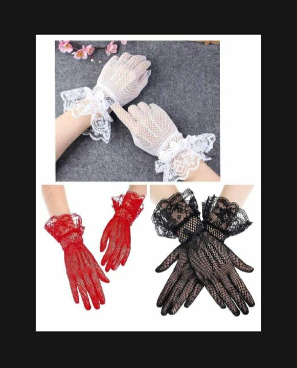 Full Finger hand Gloves Net hand Gloves for women