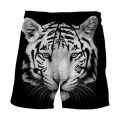 Fierce Tiger Leopard Graphic Beach Shorts Men Summer Short Pants 3D Animal Printed Board Trunks Swimsuit Woman homme Ice Shorts. 