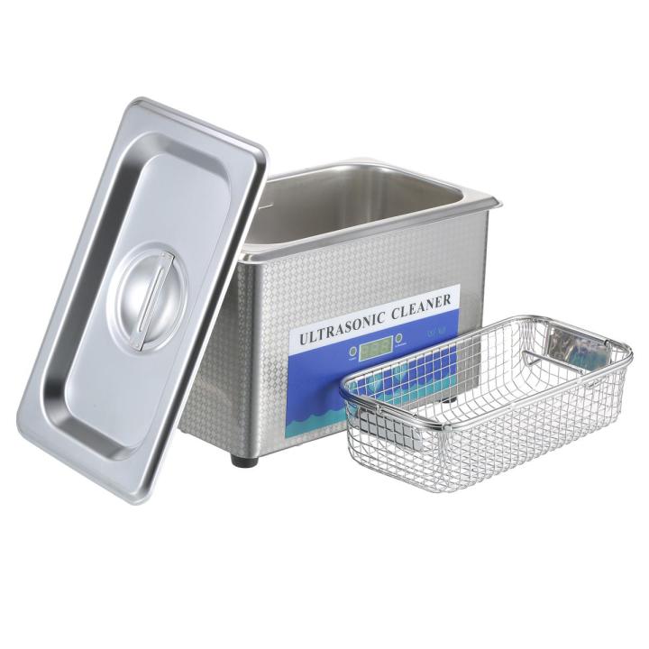 900mL Digital Ultrasonic Cleaner with Degassing Function Household Glasses Cleaning Machine Stainless Steel Jewelry Cleaning Tool Toothbrush Cleaning Instrument US Plug